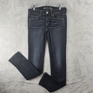 American Eagle Stretch Skinny Blue Jeans Womens Size 4